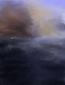 Seascape icon, from Below