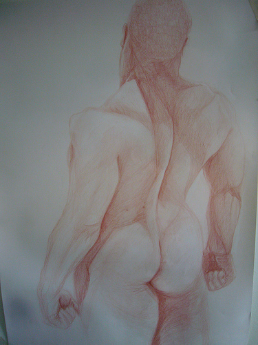 Life drawing- pencil