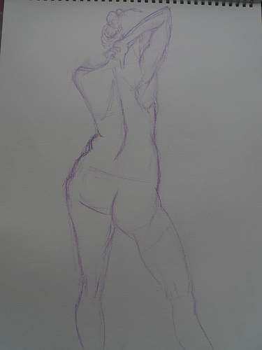 Life drawing - pencil