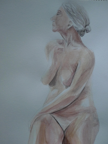 Life drawing - watercolour
