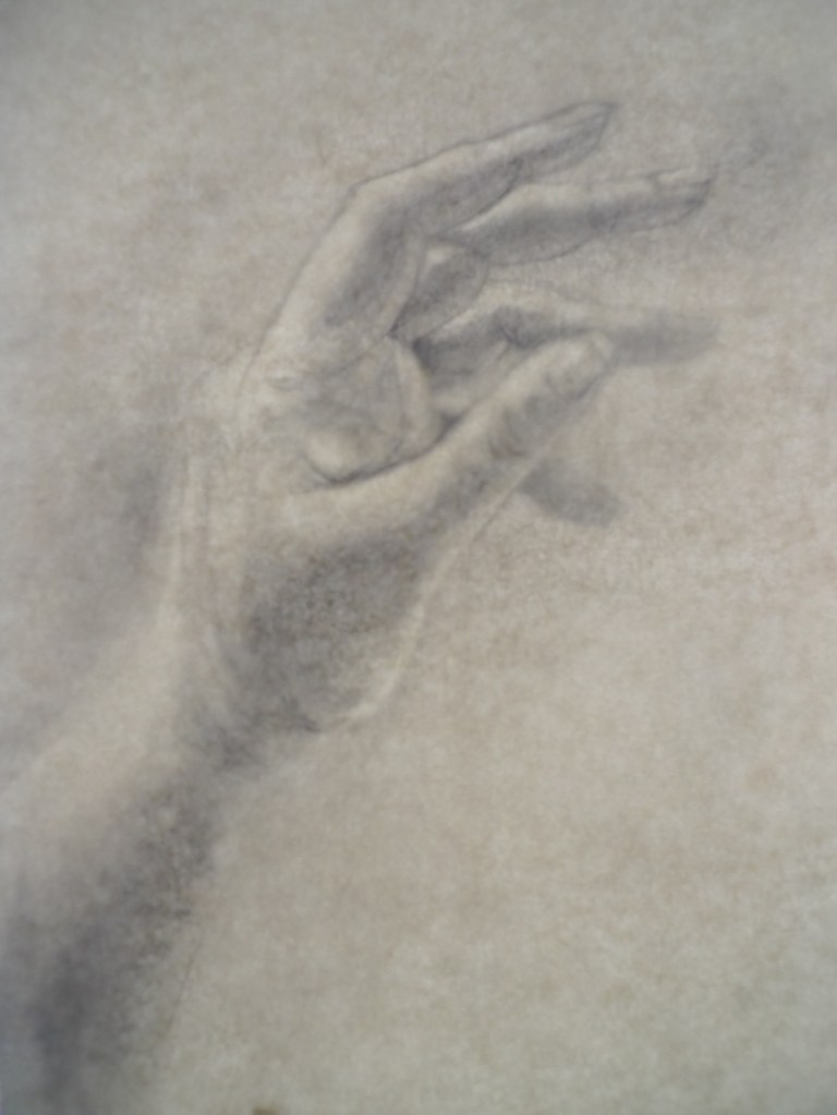 Hand, pencil