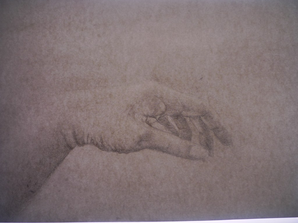 Hand, pencil